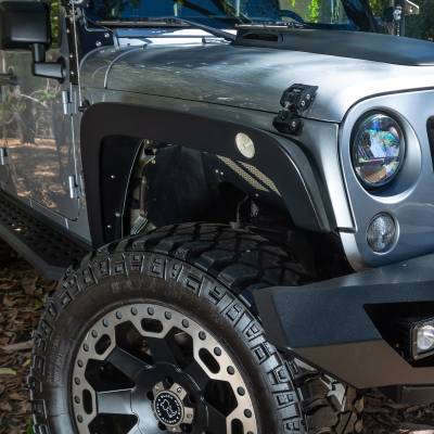 Go Rhino - Go Rhino Trailline 3" Wide Steel Front Fenders for Jeep JK Wrangler 701131T - Image 3