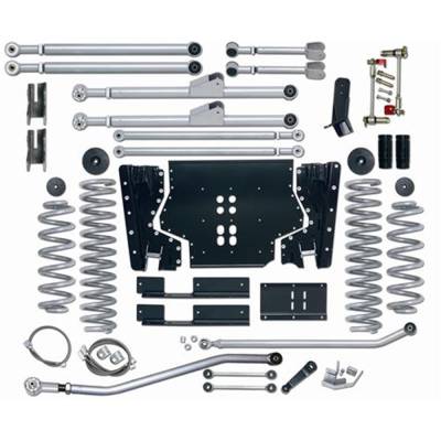 Rubicon Express 4.5 in. Extreme-Duty Long Arm Lift Kit w. Rear Track Bar w. Mono Tube Shocks RE7224M