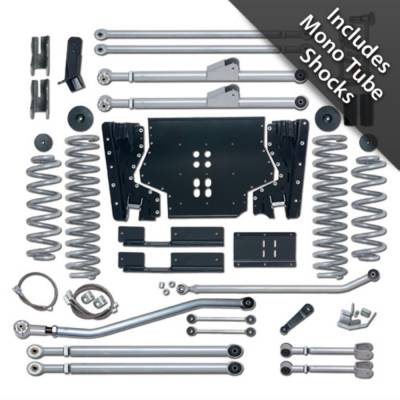 Rubicon Express 3.5 in. Extreme-Duty Long Arm Lift Kit w. Rear Track Bar w. Twin Tube Shocks RE7223T