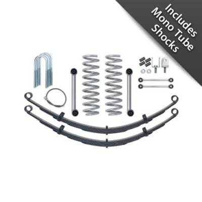 Rubicon Express 3.5 in. Super-Ride Short Arm Lift Kit w. Rear Leaf Springs And Mono Tube Shocks RE6025M